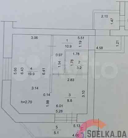 1-комн. квартира, 42.7 м2, 8/14 эт. Нефтекамск
