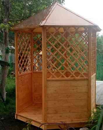 Беседка деревянная 1,7х2 м, "Летняя - 1" к3 Омск