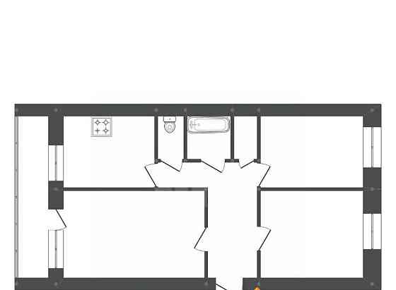 3-комн. квартира, 58.4 м2, 3/5 эт. Белогорск