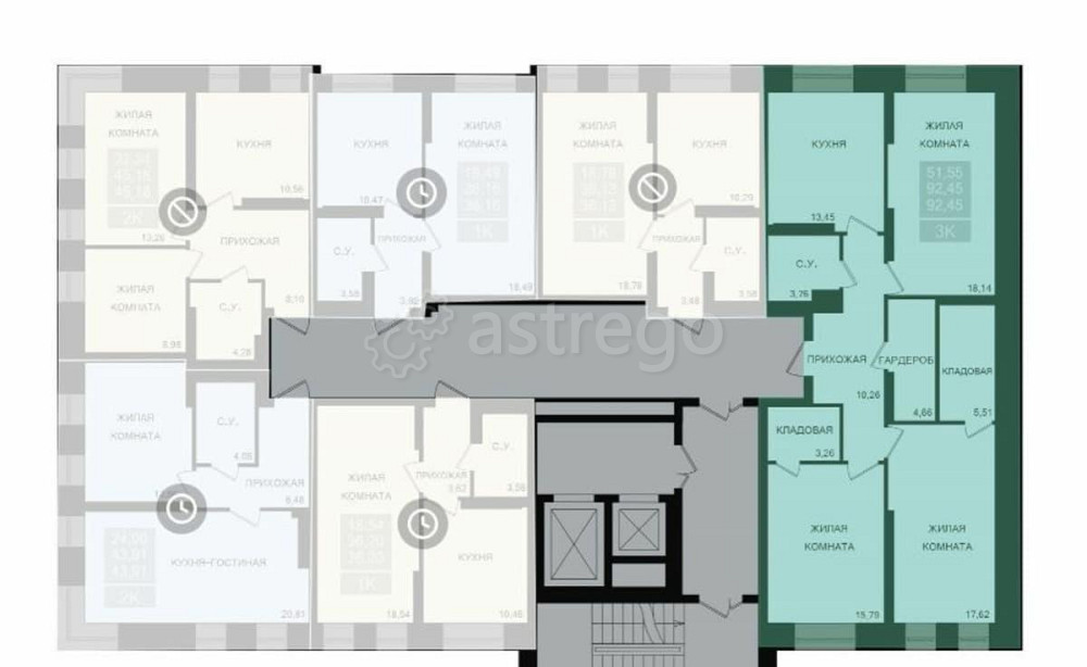 3-комн. квартира, 92.45 м2, 11/20 эт. Красноярск - изображение 6