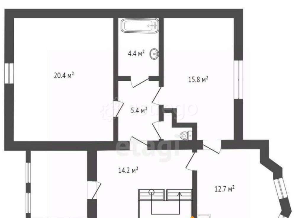Дом, 243.7 м2, 8.8 сотки, 2 эт. Бийск - изображение 5