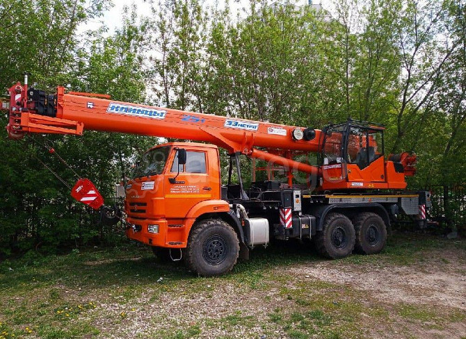 Кран-подъёник стеловой ПКС-55713-5К-4В "Клинцы" на шасси КАМАЗ 43118 Самара - изображение 1