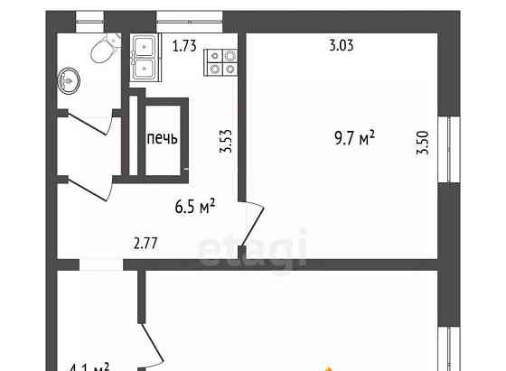 2-комн. квартира, 38.4 м2, 2/2 эт. Архангельск