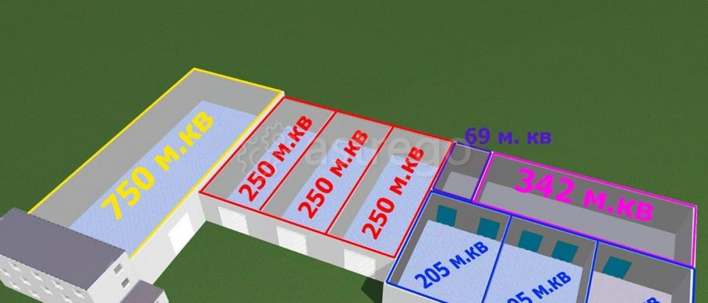 Производственное, 288 м2 Березовка - изображение 3