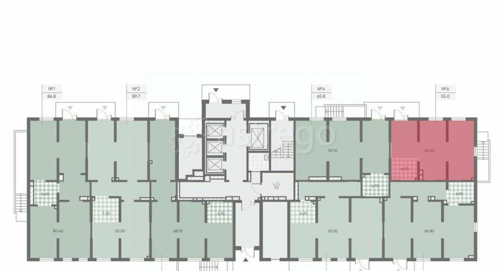 Свободного назначения, 55 м2 Санкт-Петербург - изображение 2