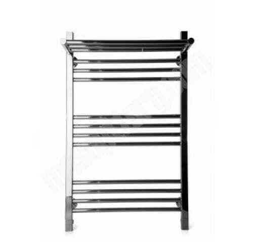 Полотенцесушитель водяной нержавеющая сталь Лесенка Ду 25 (1") НР с полочкой 500х600мм 8П нижнее под Москва