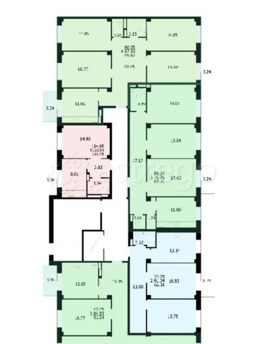 3-комн. квартира, 85.54 м2, 5/9 эт. Красноярск - изображение 4