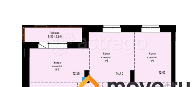 4-комн. квартира, 75.2 м2, 2/9 эт. Барнаул - изображение 1