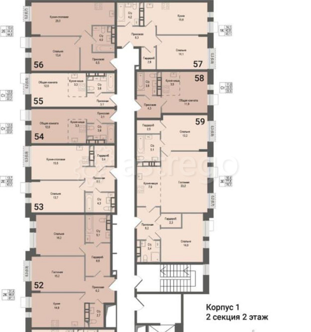 3-комн. квартира, 77.8 м2, 2/8 эт. Королев - изображение 2