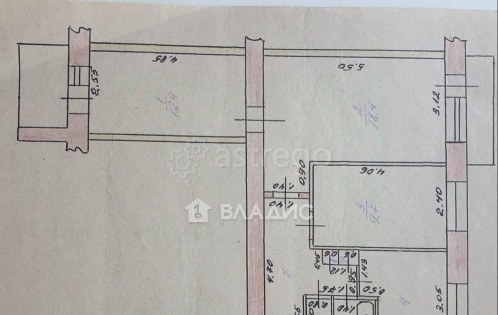 3-комн. квартира, 59.3 м2, 2/9 эт. Бийск - изображение 5