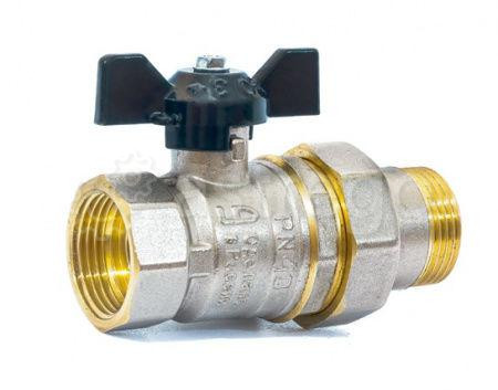 Кран шаровой LD Pride 1/2 ВН со сгоном бабочка Омск - изображение 1