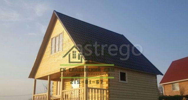 Баня из бруса 4.5х6м, с террасой 1.5х6м и мансардой, ББ-29 Красноярск - изображение 1