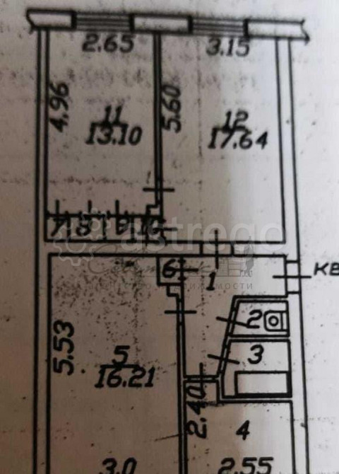 3-комн. квартира, 62 м2, 1/5 эт. Старый Оскол - изображение 8