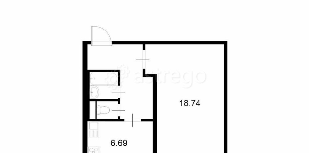 1-комн. квартира, 35 м2, 1/9 эт. Москва - изображение 7
