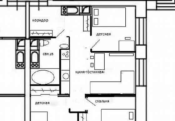3-комн. квартира, 45 м2, 15/46 эт. Красногорск