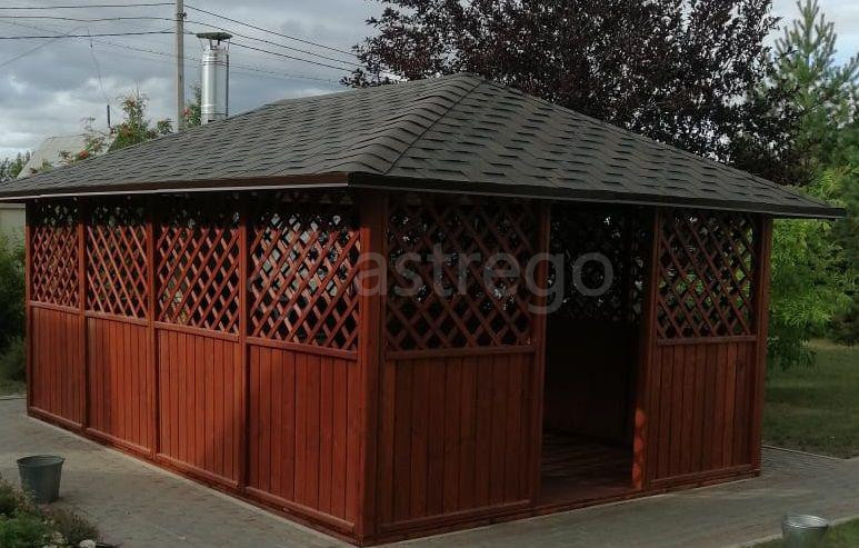 Беседка "Барбекю" многогранная 4х6 м Омск - изображение 1
