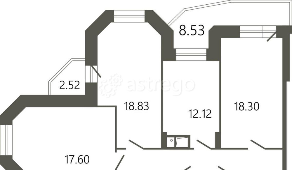 3-комн. квартира, 93.46 м2, 9/17 эт. Подольск - изображение 1