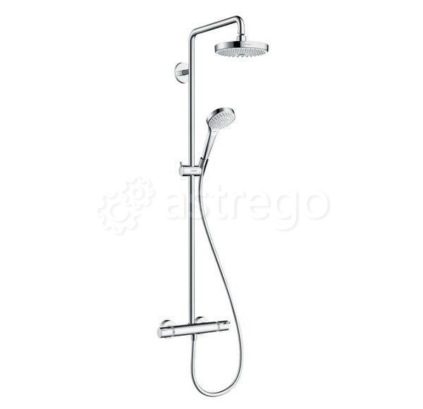 Душевая стойка Hansgrohe, Croma Select S, смеситель - есть, тип открывания воды - двухвентильный 272 Москва - изображение 1