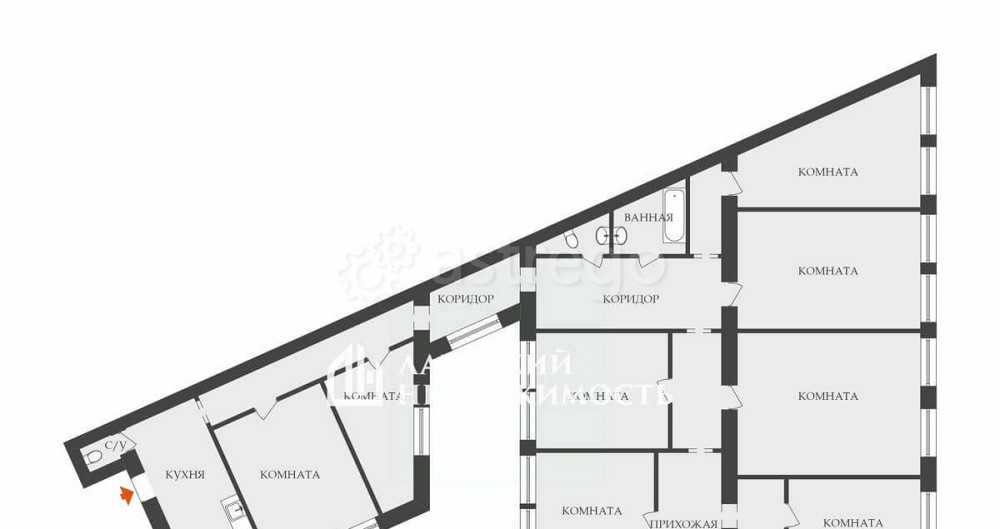 6-комн. квартира, 233.7 м2, 4/4 эт. Санкт-Петербург - изображение 6