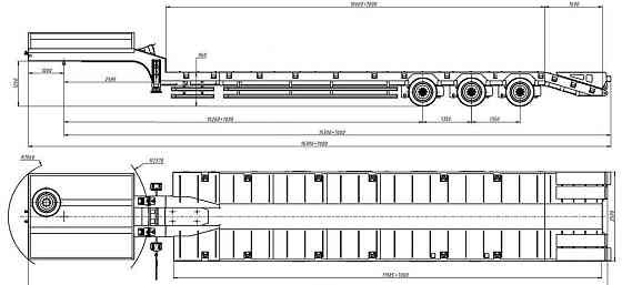 Трал раздвижной трехосный, уголковые трапы Ставрополь