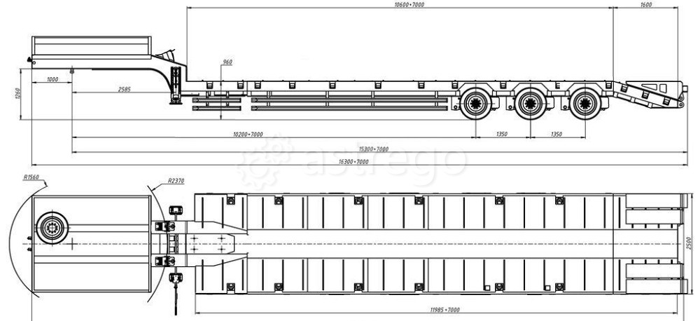 Трал раздвижной трехосный, уголковые трапы Ставрополь - изображение 1
