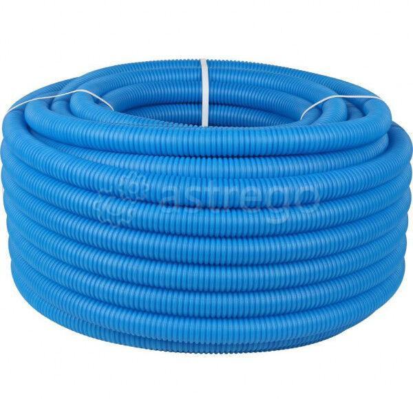 STOUT Труба гофрированная ПНД, цвет синий, наружным диаметром 32 мм для труб диаметром 25 мм Красноярск - изображение 1