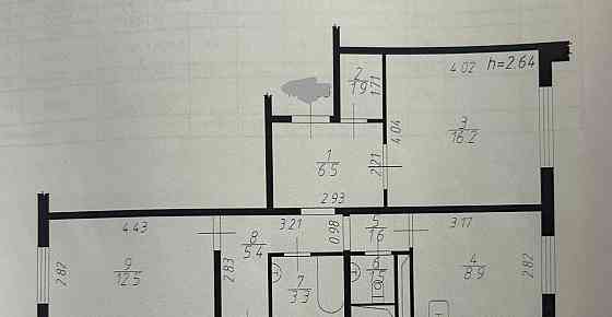 2-комн. квартира, 57.8 м2, 4/12 эт. Подольск