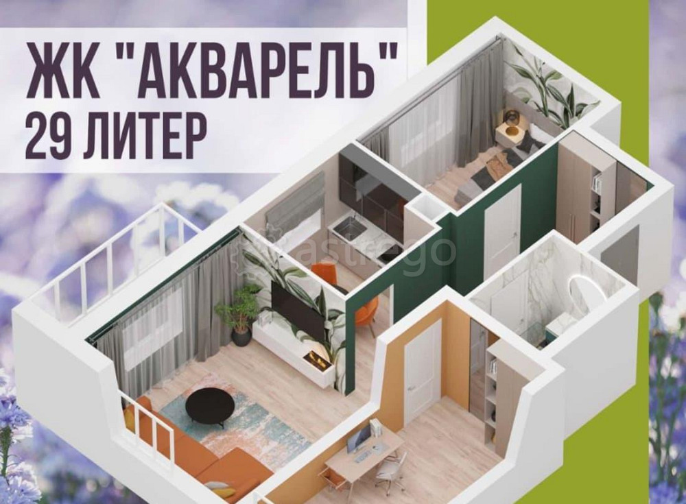 3-комн. квартира, 58.9 м2, 13/27 эт. Уфа - изображение 7