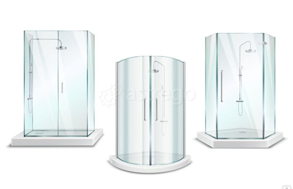 Кабина душевая 120х80х215 см 66128А L поддон низкий стекло прозрачное, электрика, стенка черная VERN Екатеринбург - изображение 1