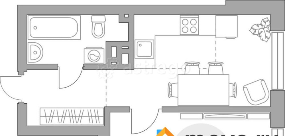 2-комн. квартира, 38.5 м2, 10/23 эт. Уфа - изображение 1