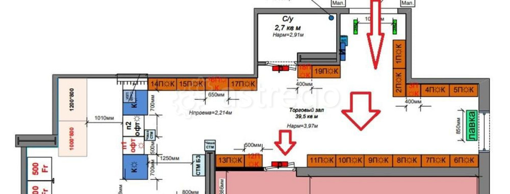 Торговое помещение, 24.4 м2 Реутов - изображение 1
