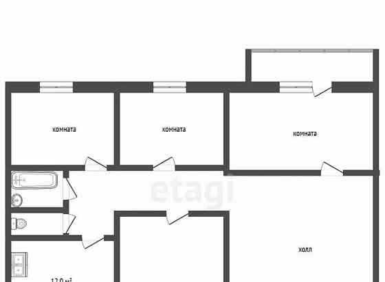 4-комн. квартира, 102.5 м2, 4/4 эт. Коломна