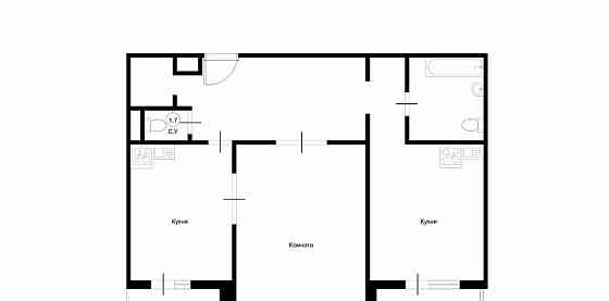 2-комн. квартира, 80 м2, 3/14 эт. Москва