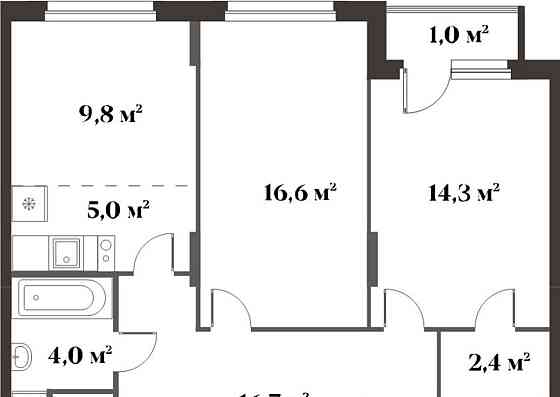 3-комн. квартира, 70.8 м2, 5/6 эт. Красногорск