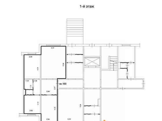 4-комн. квартира, 99.2 м2, 1/10 эт. Красноярск