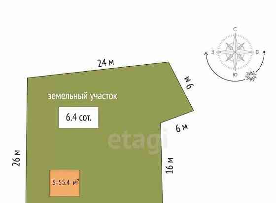 Дом, 55.4 м2, 6.4 сотки, 1 эт. Котлас