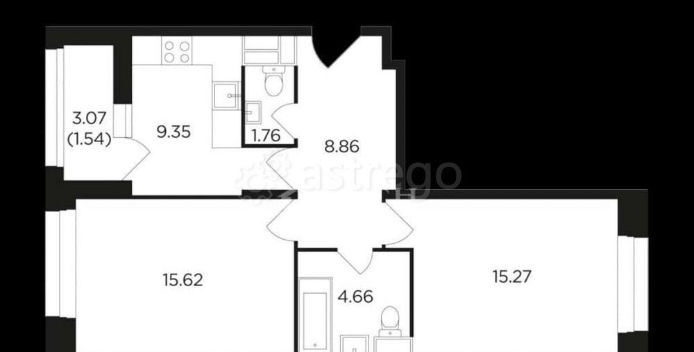 1-комн. квартира, 32.6 м2, 3/9 эт. Москва - изображение 1