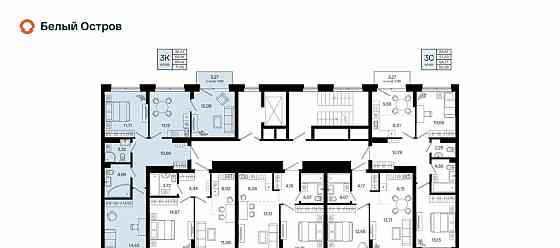 3-комн. квартира, 69.14 м2, 5/7 эт. Уфа