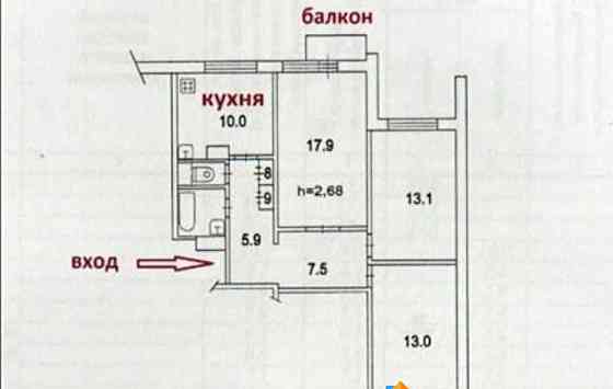 Комната, 17.9 м2, 15/17 эт. Москва