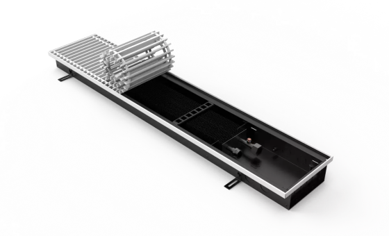 Конвектор внутрипольный VITRON ВК.070.200.1500.2ТГ с корпусом из оцинкованной стали Витрон Москва