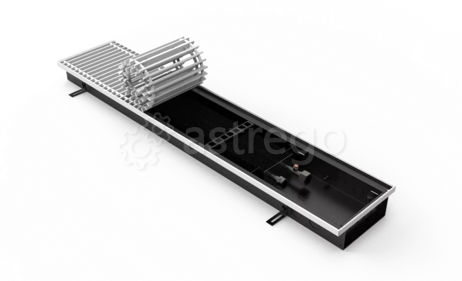 Конвектор внутрипольный VITRON ВК.070.200.1500.2ТГ с корпусом из оцинкованной стали Витрон Москва - изображение 1