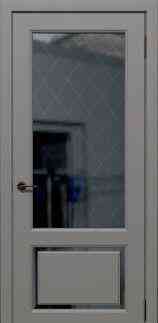 Дверь межкомнатная серия Симфония Fly модель Лира Fly ПО 600х900 мм покрытие ПВХ Soft Touch, Soft To Чита