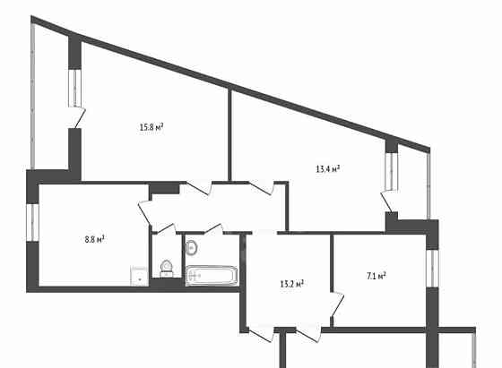 4-комн. квартира, 79.5 м2, 8/9 эт. Красноярск