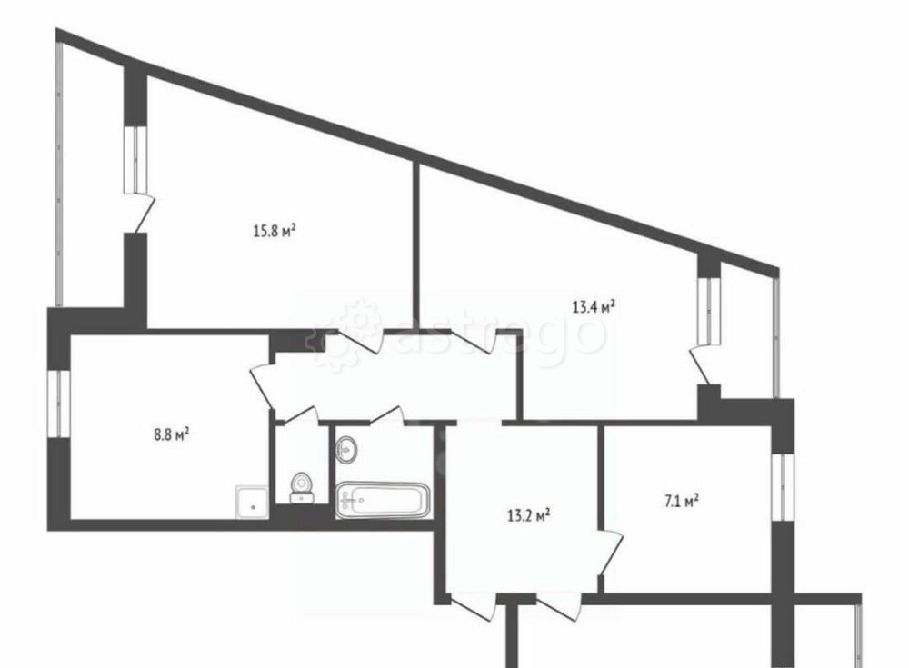 4-комн. квартира, 79.5 м2, 8/9 эт. Красноярск - изображение 1