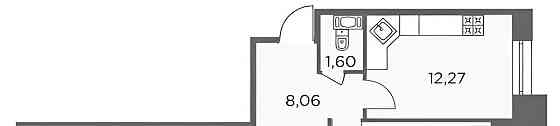 2-комн. квартира, 55.7 м2, 3/12 эт. Санкт-Петербург