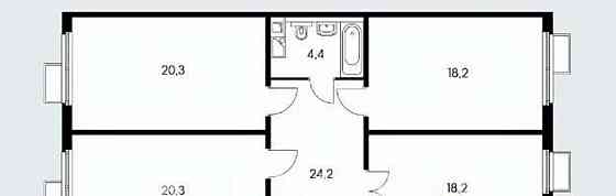 4-комн. квартира, 118.7 м2, 9/15 эт. Балашиха
