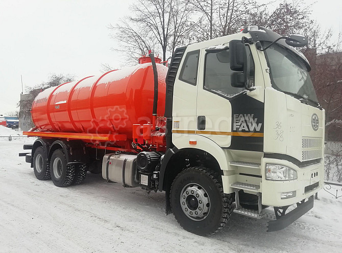 МВ-19 FAW-3250 (6х4, шасси 4300) (вакуумная машина, 19 м3, насос КО-510, ЧМЗ) Краснодар - изображение 1
