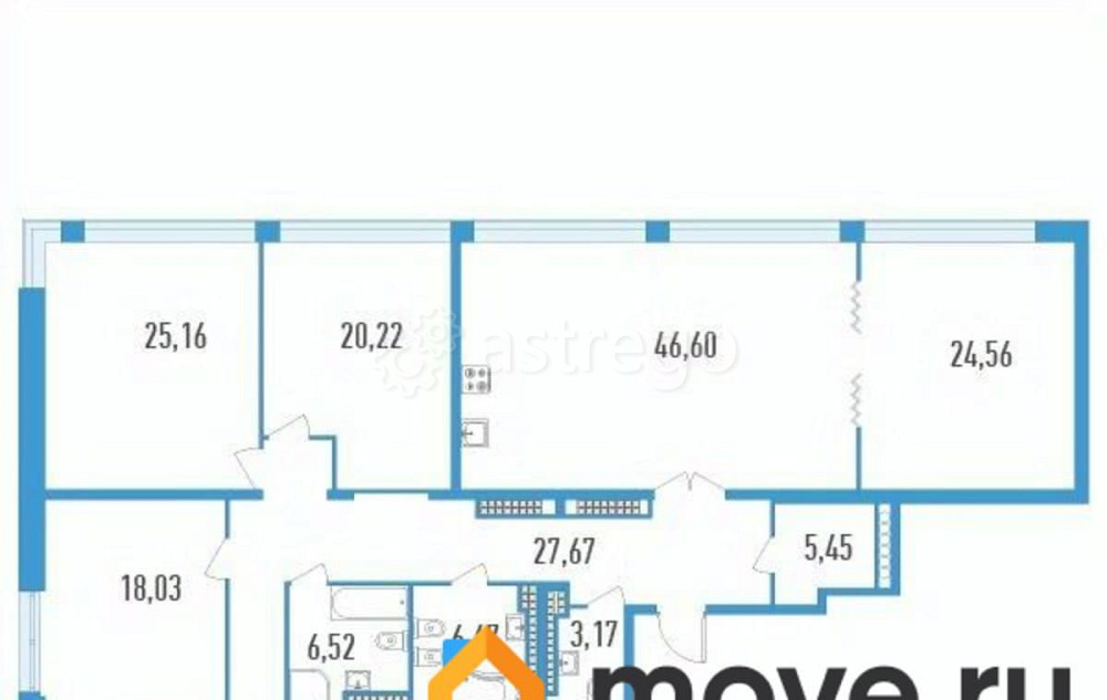5-комн. квартира, 211 м2, 19/23 эт. Санкт-Петербург - изображение 1