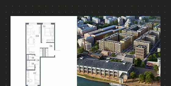 2-комн. квартира, 58.4 м2, 7/10 эт. Санкт-Петербург