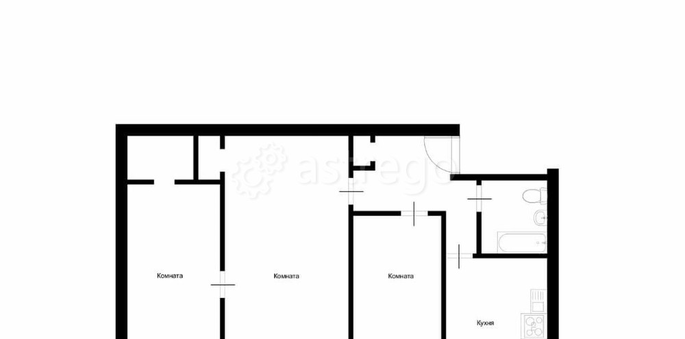 3-комн. квартира, 53.9 м2, 1/5 эт. Красноярск - изображение 3
